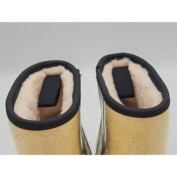 UGG Women's Natural/Black Rubber Classic Galaxy Bling Mini Boot Size 6 2940 - Picture 15 of 16